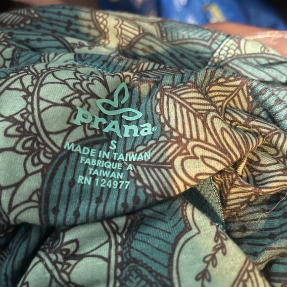 PrAna Blue/Green Tiered Tank Dress W/Shelf Bra Sz S - Picture 4 of 7